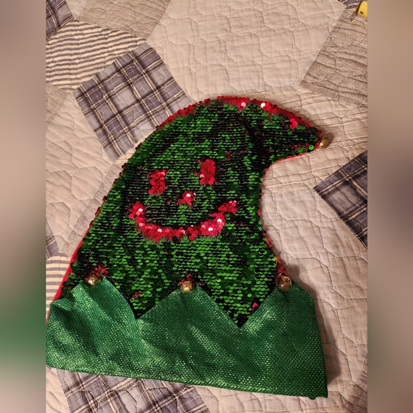 Sequined Elf Hat - Picture 2 of 5